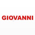 GIOVANNI nome in polistirolo - Arial - Rosso - Senza base