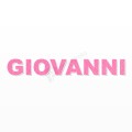 GIOVANNI nome in polistirolo - Arial - Rosa - Senza base