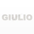GIULIO nome in polistirolo - Arial - Bianco - Senza base