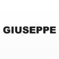 GIUSEPPE nome in polistirolo - Arial - Nero - Senza base