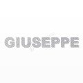 GIUSEPPE nome in polistirolo - Arial - Argento - Senza base