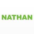 NATHAN nome in polistirolo - Arial - Verde - Senza base