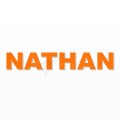 NATHAN nome in polistirolo - Arial - Arancione - Senza base