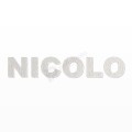 NICOLO nome in polistirolo - Arial - Bianco - Senza base