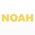 NOAH nome in polistirolo - Arial - Giallo - Senza base