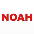 NOAH nome in polistirolo - Arial - Rosso - Senza base