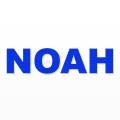 NOAH nome in polistirolo - Arial - Blu - Senza base