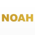 NOAH nome in polistirolo - Arial - Oro - Senza base