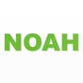 NOAH nome in polistirolo - Arial - Verde - Senza base