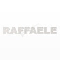 RAFFAELE nome in polistirolo - Arial - Bianco - Senza base