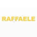 RAFFAELE nome in polistirolo - Arial - Giallo - Senza base