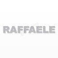 RAFFAELE nome in polistirolo - Arial - Argento - Senza base