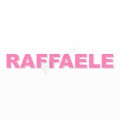 RAFFAELE nome in polistirolo - Arial - Rosa - Senza base