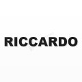 RICCARDO nome in polistirolo - Arial - Nero - Senza base