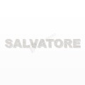 SALVATORE nome in polistirolo - Arial - Bianco - Senza base