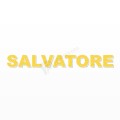 SALVATORE nome in polistirolo - Arial - Giallo - Senza base