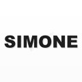SIMONE nome in polistirolo - Arial - Nero - Senza base