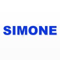 SIMONE nome in polistirolo - Arial - Blu - Senza base