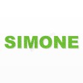 SIMONE nome in polistirolo - Arial - Verde - Senza base