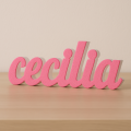 CECILIA nome in polistirolo - Ristella - Rosa - CECILIA.jpg
