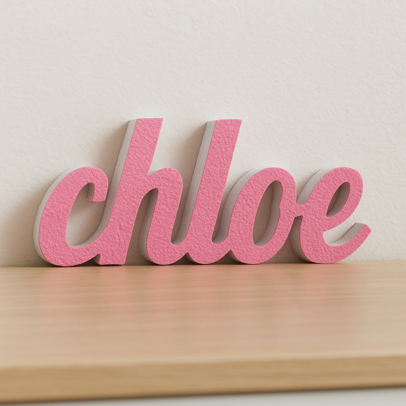 CHLOE nome in polistirolo - Ristella - Rosa -...