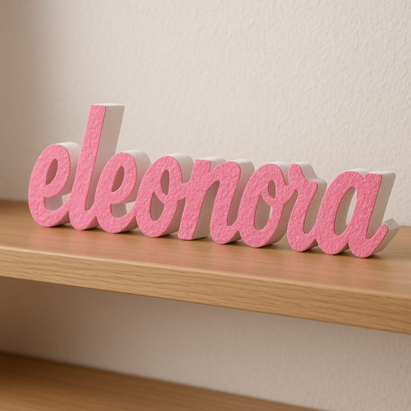 ELEONORA nome in polistirolo - Ristella - Rosa...