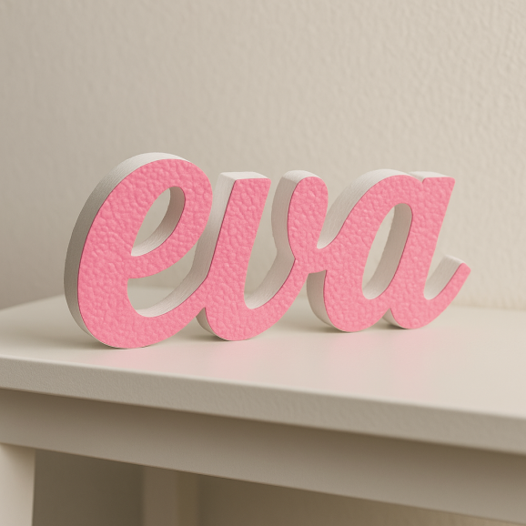 EVA nome in polistirolo - Ristella - Rosa -...