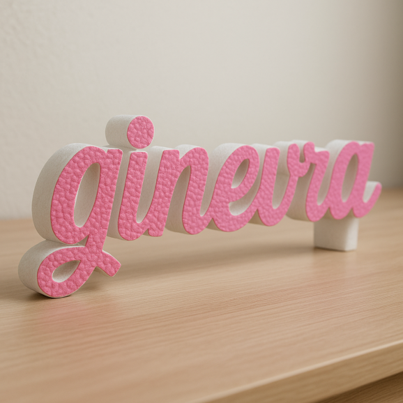 GINEVRA nome in polistirolo - Ristella - Rosa -...