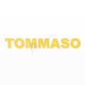 TOMMASO nome in polistirolo - Arial - Giallo - Senza base