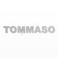 TOMMASO nome in polistirolo - Arial - Argento - Senza base