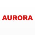 AURORA nome in polistirolo - Arial - Rosso - Senza base