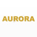 AURORA nome in polistirolo - Arial - Oro - Senza base