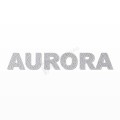 AURORA nome in polistirolo - Arial - Argento - Senza base