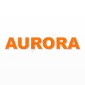 AURORA nome in polistirolo - Arial - Arancione - Senza base