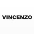 VINCENZO nome in polistirolo - Arial - Nero - Senza base