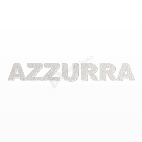 AZZURRA nome in polistirolo - Arial - Bianco - Senza base