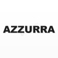 AZZURRA nome in polistirolo - Arial - Nero - Senza base