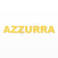 AZZURRA nome in polistirolo - Arial - Giallo - Senza base
