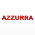 AZZURRA nome in polistirolo - Arial - Rosso - Senza base