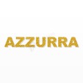 AZZURRA nome in polistirolo - Arial - Oro - Senza base