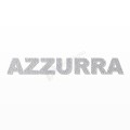AZZURRA nome in polistirolo - Arial - Argento - Senza base