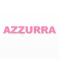 AZZURRA nome in polistirolo - Arial - Rosa - Senza base