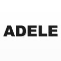 ADELE nome in polistirolo - Arial - Nero - Senza base
