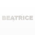 BEATRICE nome in polistirolo - Arial - Bianco - Senza base