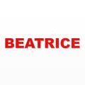 BEATRICE nome in polistirolo - Arial - Rosso - Senza base