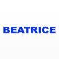 BEATRICE nome in polistirolo - Arial - Blu - Senza base