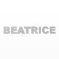 BEATRICE nome in polistirolo - Arial - Argento - Senza base
