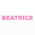 BEATRICE nome in polistirolo - Arial - Rosa - Senza base