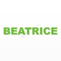 BEATRICE nome in polistirolo - Arial - Verde - Senza base