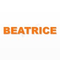 BEATRICE nome in polistirolo - Arial - Arancione - Senza base